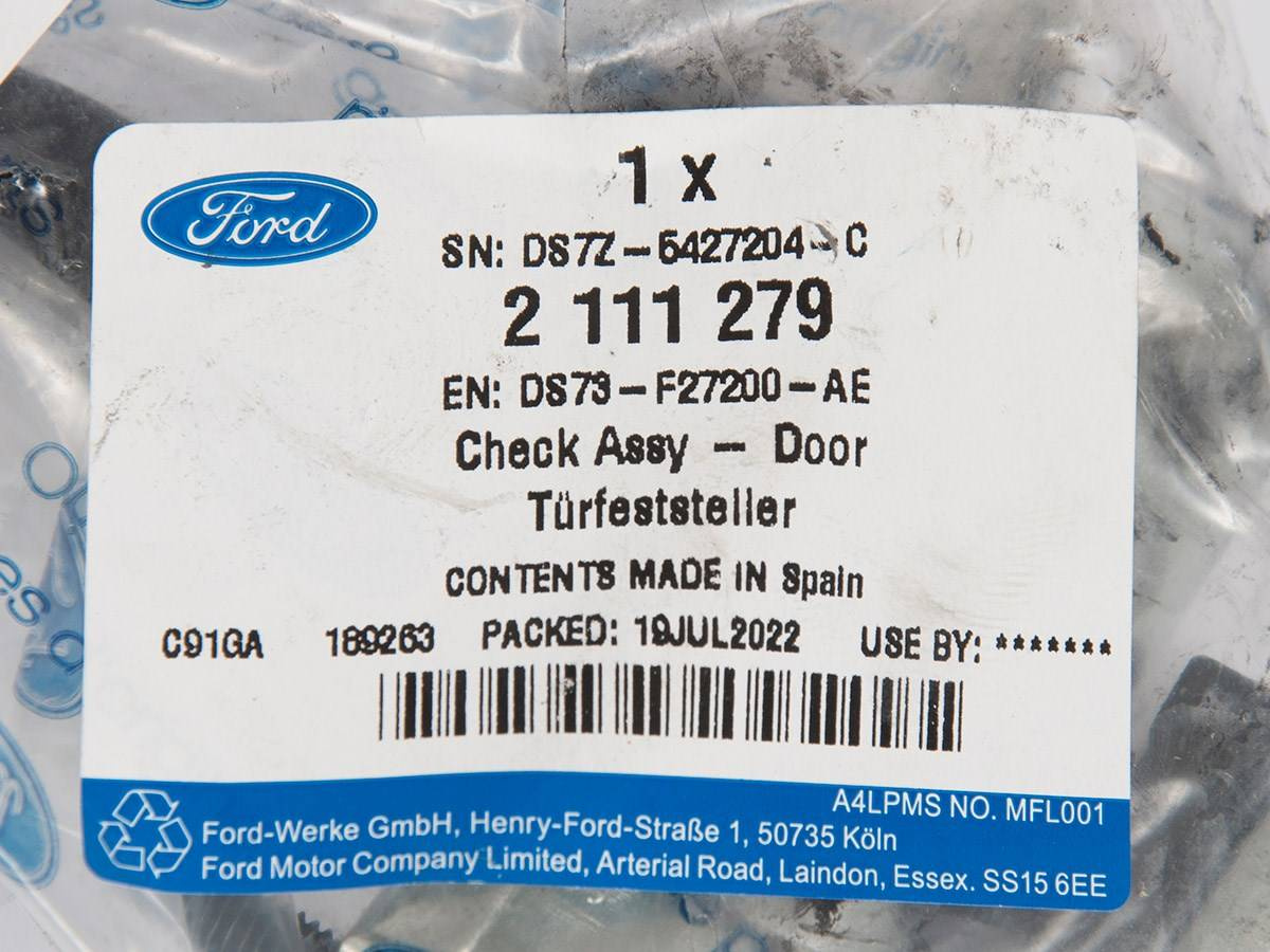 OGRANICZNIK DRZWI TYLNYCH R/L MONDEO 14- _ 2111279 _ DS73-F27200-AE _ DS7Z-5427204-A