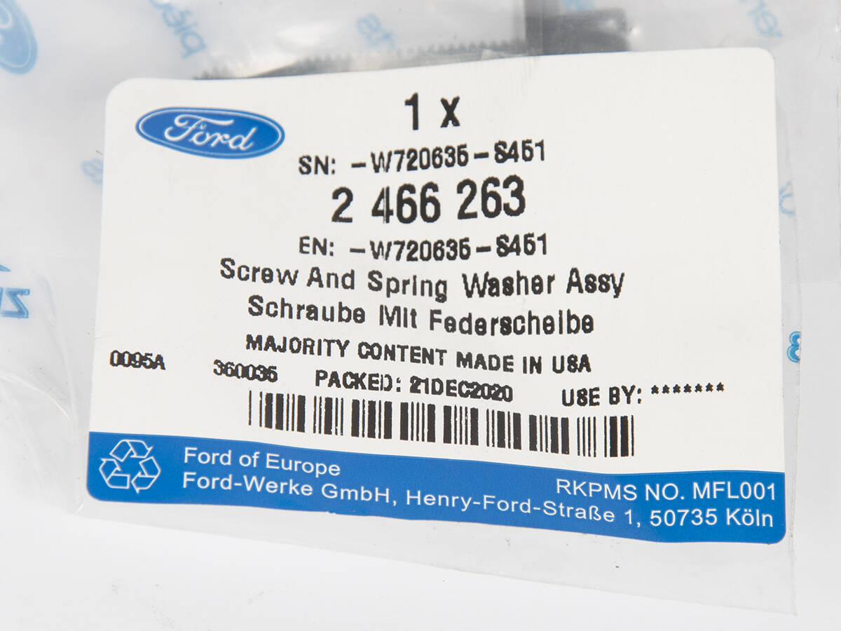 ŚRUBA PODSTAWY AKUMULATORA MUSTANG MACH-E 20- _ 2466263 _ W720635-S451