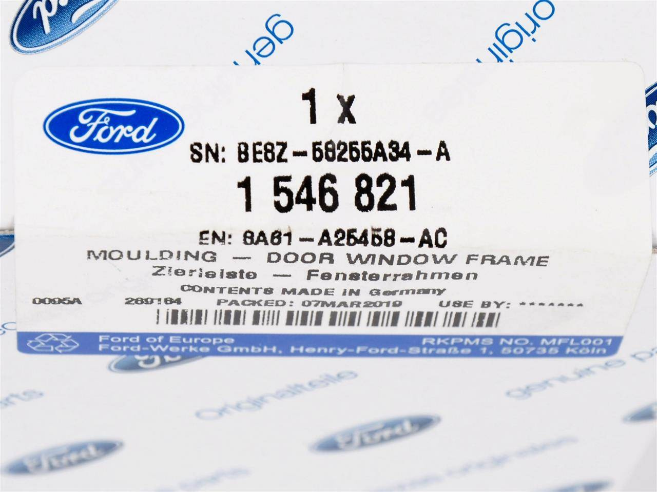 LISTWA PRAWA DRZWI PRZÓD FIESTA 08- 12- _ 1546821 _ 8A61-A25458-AC _ GTU_07