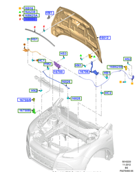% USZCZELKA MASKI KUGA / ESCAPE USA 16- _ 2039680 _ GJ54-S16B990-AB _ GJ5Z-16B990-B