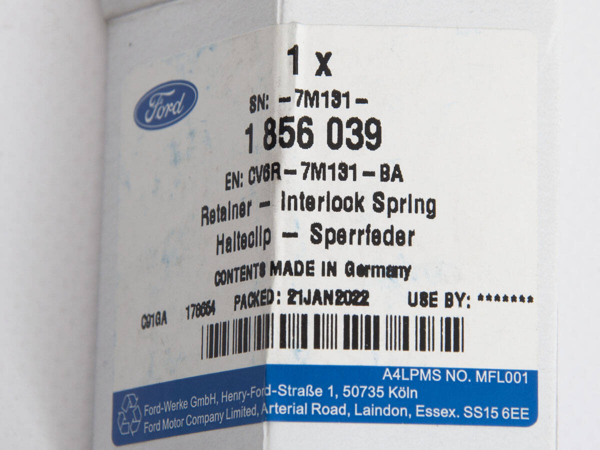 USTALACZ KOŁKA SKRZYNI BIEGÓW C-MAX 15-19 / FIESTA 13-19 / B5/IB5 _ 1856039 _ CV6R-7M131-BA