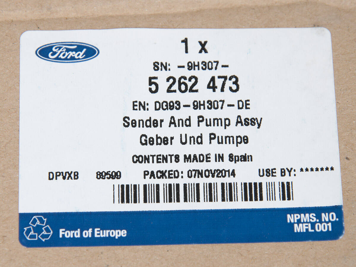 POMPA PALIWA MONDEO 14- _ 5262473 _ DG93-9H307-DE _ DG9Z-9H307-Z
