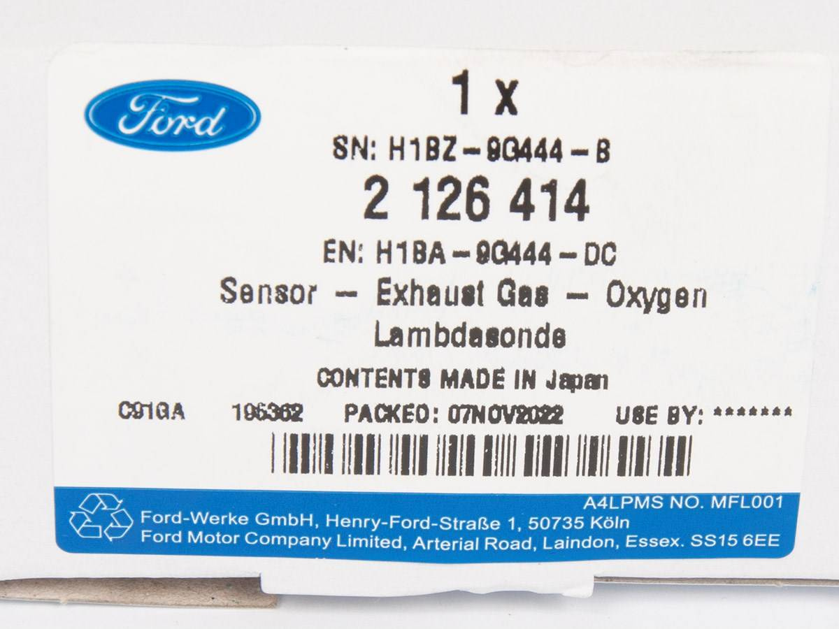 SONDA LAMBDA DOLNA FIESTA 17- 1,1 DURATEC _ 2126414 _ H1BA-9G444-DC
