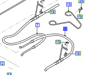 LINKA HAMULCA POSTOJOWEGO LEWA TRANSIT 2000-2006_ 4331046 _ YC15-2A809-CG