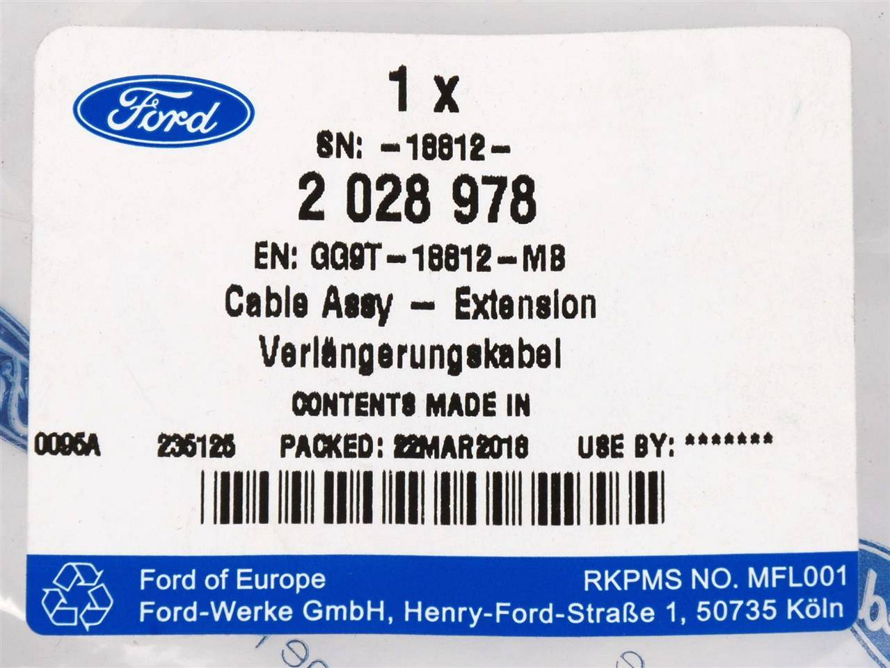 PRZEWÓD ANTENY GPS _ 2028978 _ GG9T-18812-MB _ GTU_07