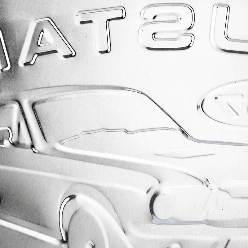 SZYLD Z BLACHY FORD MUSTANG GT 1967 RED