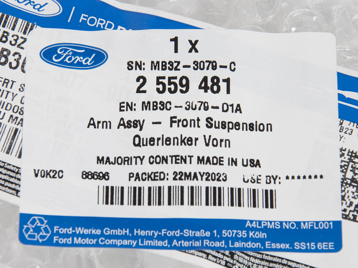 WAHACZ LEWY DOLNY RANGER RAPTOR 22- 4WD _ 2559481 _ MB3C-3079-D 1A