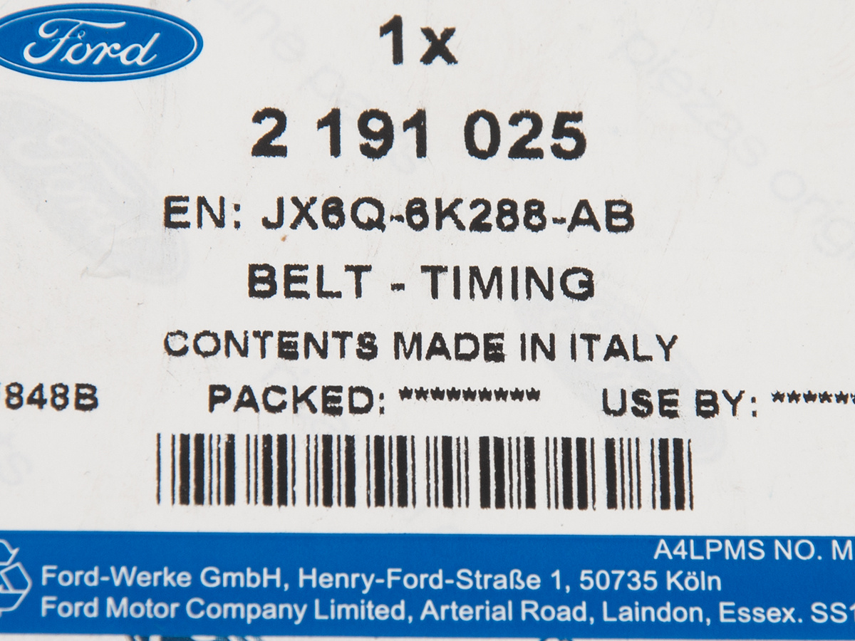 PASEK ROZRZĄDU FORD FOCUS 18- PUMA 20- 1.5 TDCI