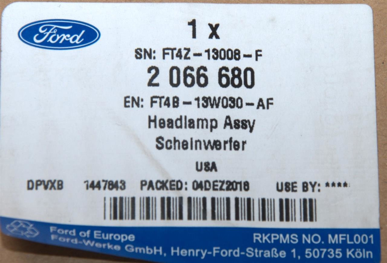 REFLEKTOR LEWY EDGE 2015- USA _ 2066680 _ FT4B-13W030-AF _ FT4Z-13008-F