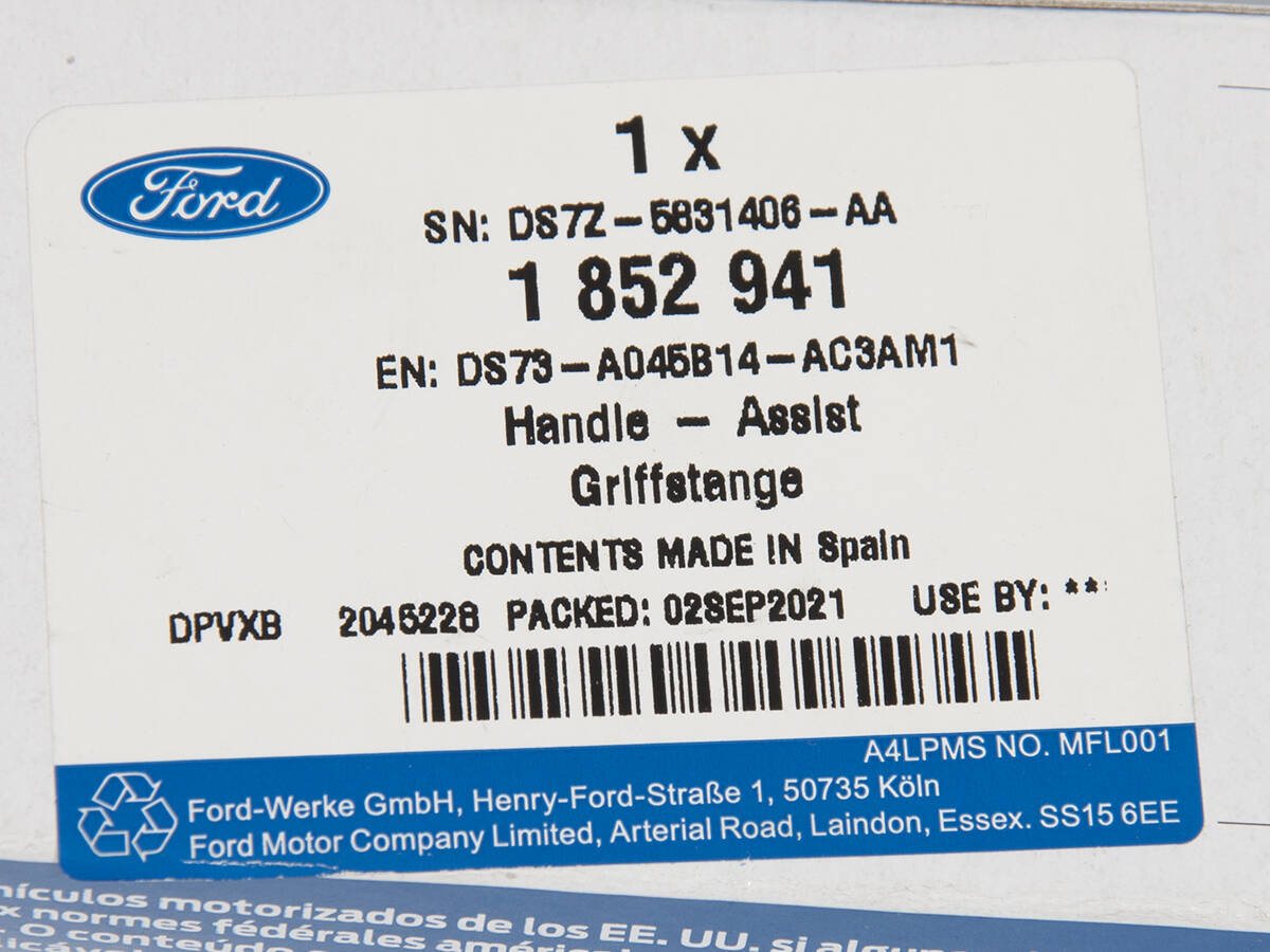 RĄCZKA UCHWYT PODSUFITKI EDGE S-MAX MONDEO MARBLE _ 1852941 _ DS73-A045B14-AC3AM1 _ DS7Z-5831406-AA