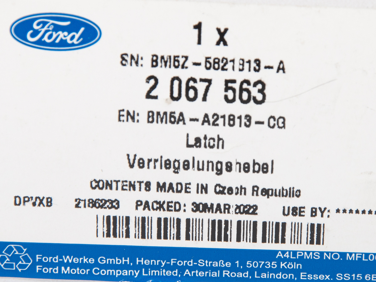 ZAMEK LEWY DRZWI PRZÓD FOCUS 12-14 FOCUS 14-18 OE _ 2067563 _ BM5A-A21813-CG _ BM5Z-5821813-A _ GTU_07