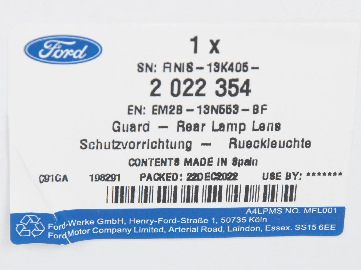 OSŁONA LEWA LAMPY TYLNEJ ZEWNĘTRZNEJ S-MAX 15- _ 2022354 _ EM2B-13N553-BF