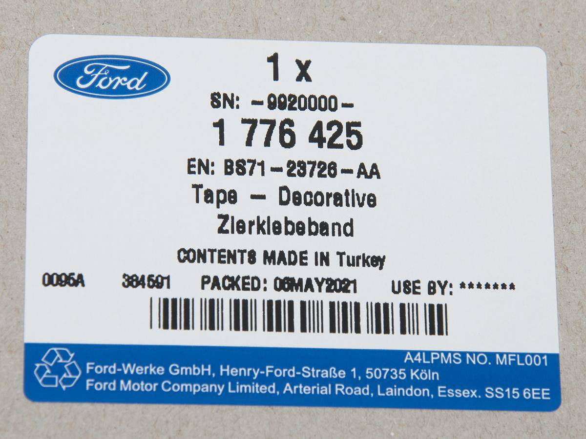 FOLIA OCHRONNA PRAWA TYŁ MONDEO 07-14_ 1776425 _ BS71-23726-AA