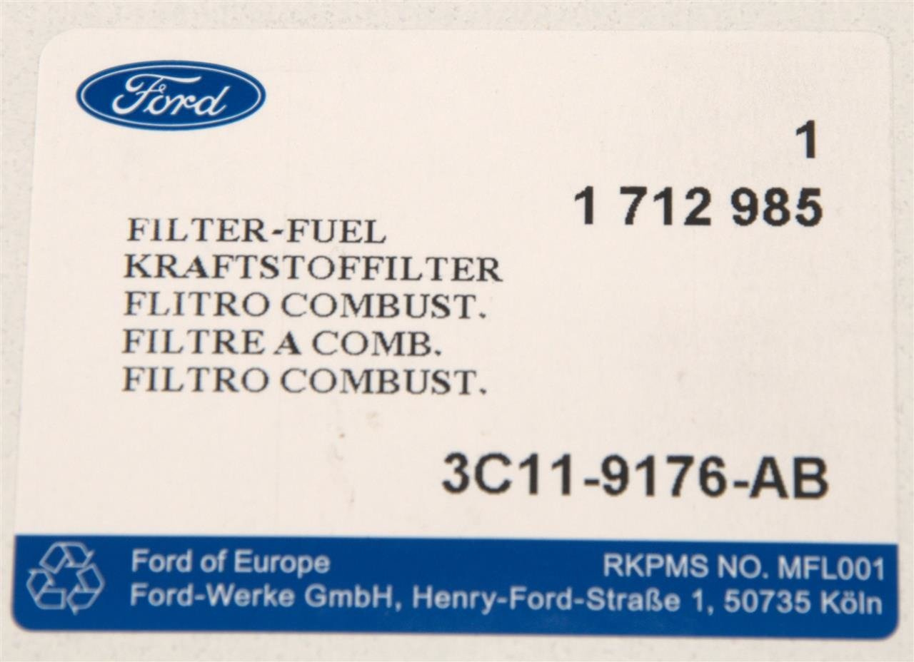 FILTR PALIWA FORD TRANSIT 2004-06 / 2.2 TDCI _ 1712985 _ 3C11-9176-AB