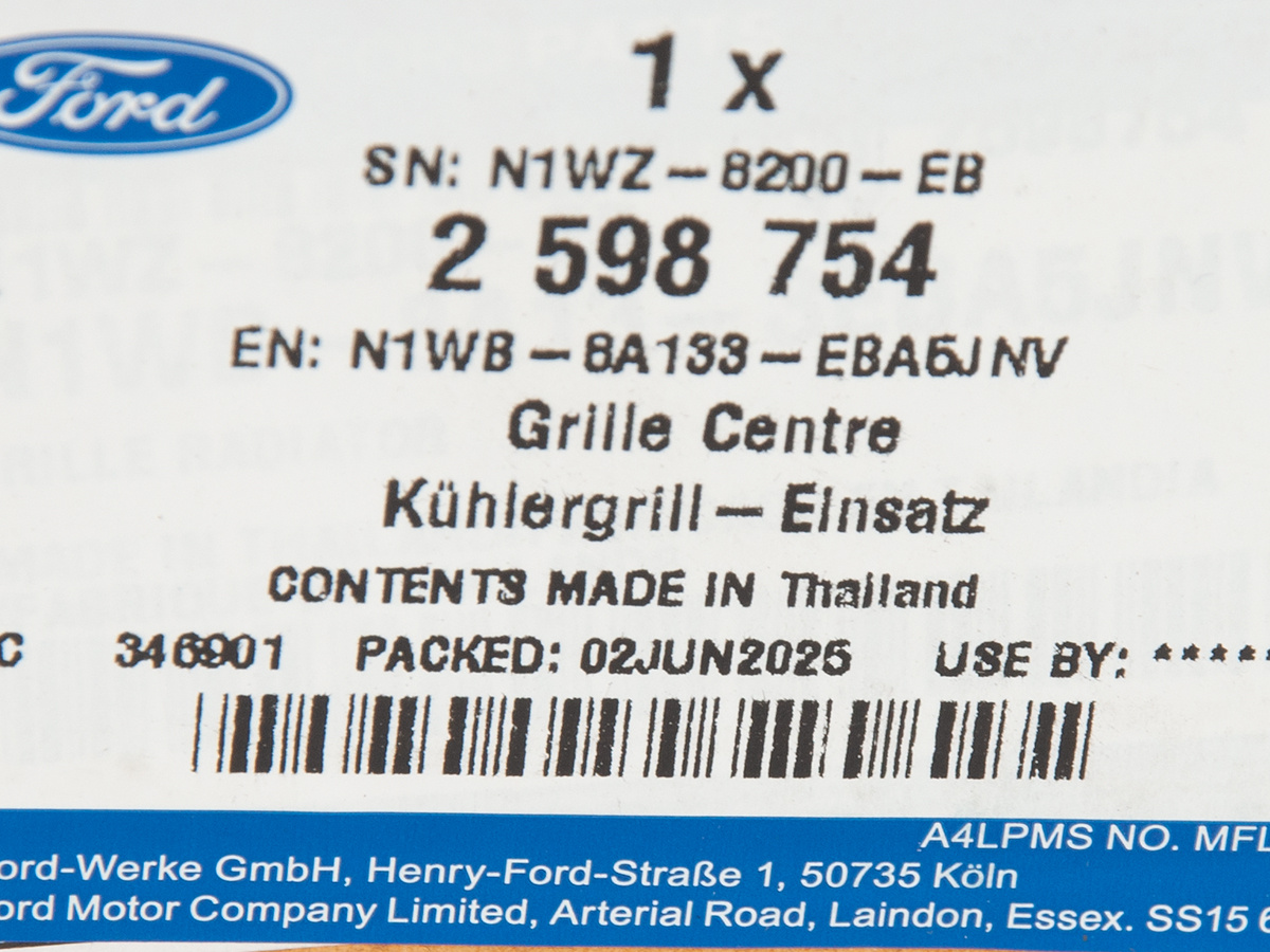 UCHWYT EMBLEMATU GRILLA PRZÓD FORD RANGER 22- OE