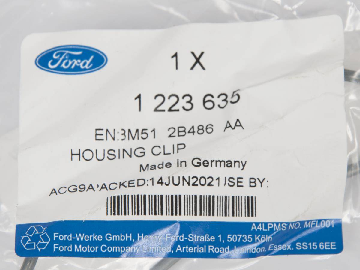 SPRĘŻYNA ZACISKU HAMULCOWEGO ECOSPORT 17- KUGA 08- _ 1223635 _ 3M51-2B486-AA _ 3M5Z-2B486-AA