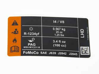 NAKLEJKA KLIMATYZACJI MUSTANG 15-17 _ 2117671 _ GR3A-19A688-BA