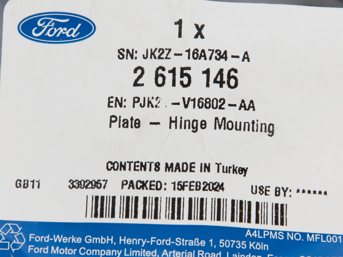 MOCOWANIE PRAWE ZAWIASU PRZÓD TRANSIT CUSTOM 12- _ 2615146 _ PJK2-1V16802-AA