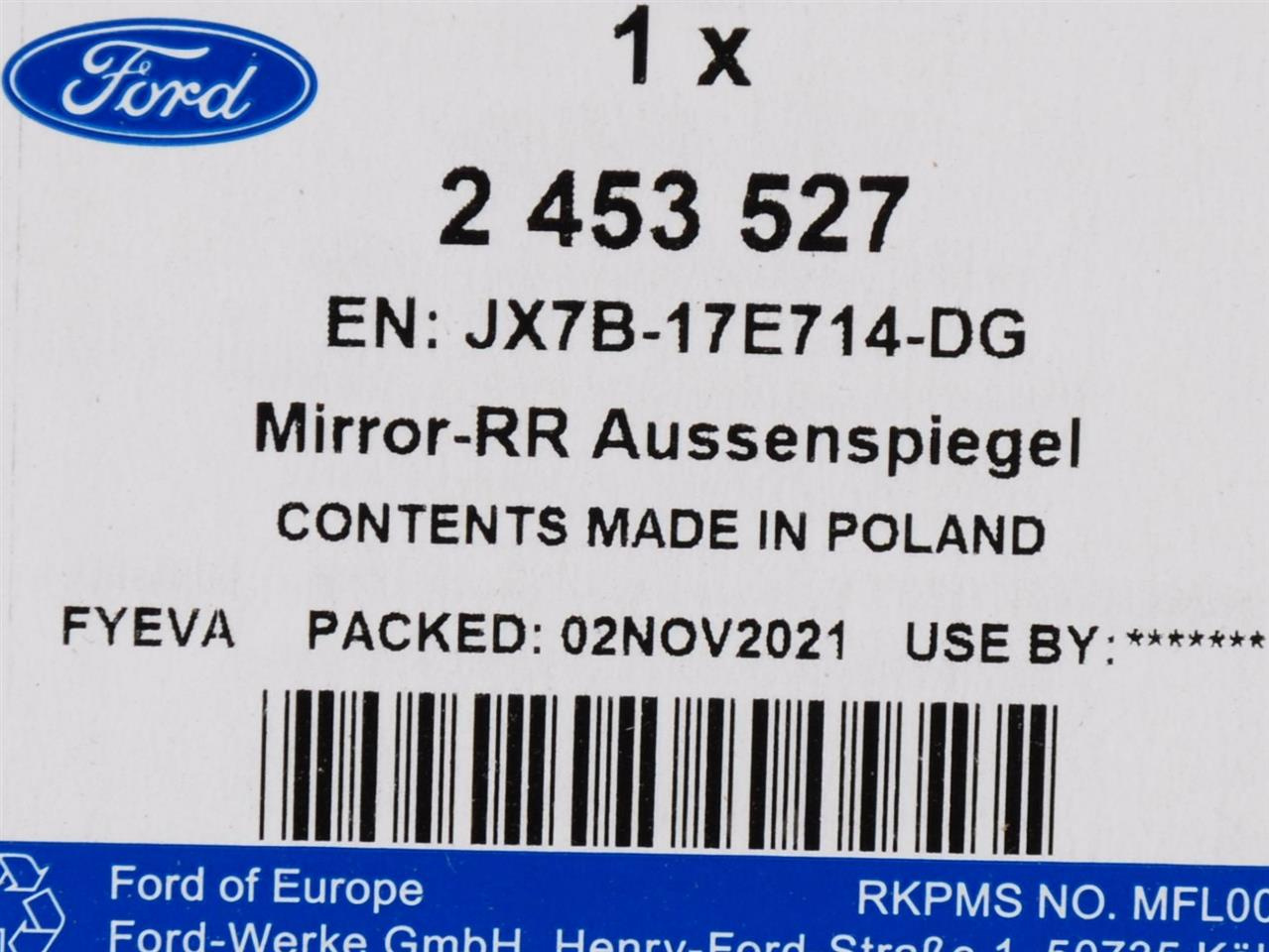 LUSTERKO ZEWNĘTRZNE PRAWE FOCUS 18- _ 2453527 _ JX7B-17E714-DG