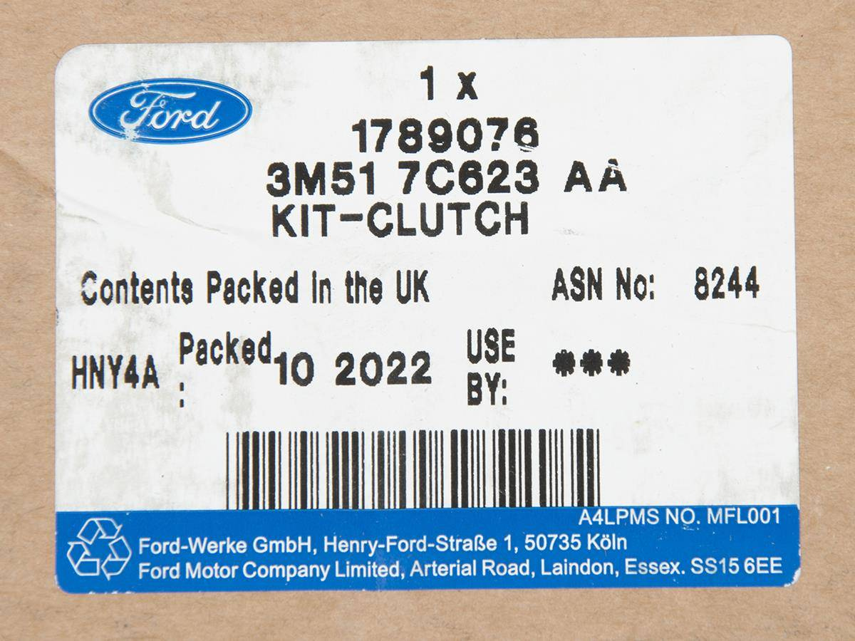 ZESTAW SPRZĘGŁA FOCUS 08-11 1.6 DURATEC _ 1789076 _ 3M51-7C623-AA _ GTU_07