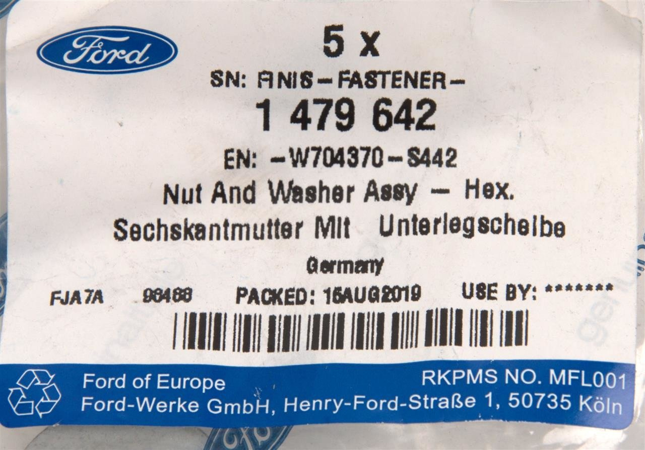 NAKRETKA M8 BELKI ZDERZAKA PRZÓD EDGE MONDEO FOCUS _ 1479642 _ W704370-S442 _ W704370-S442