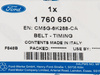 PASEK ROZRZĄDU B-MAX 12-17 FIESTA 12-19 FORD OE _ 2623468 _ PR3B-13200-AB