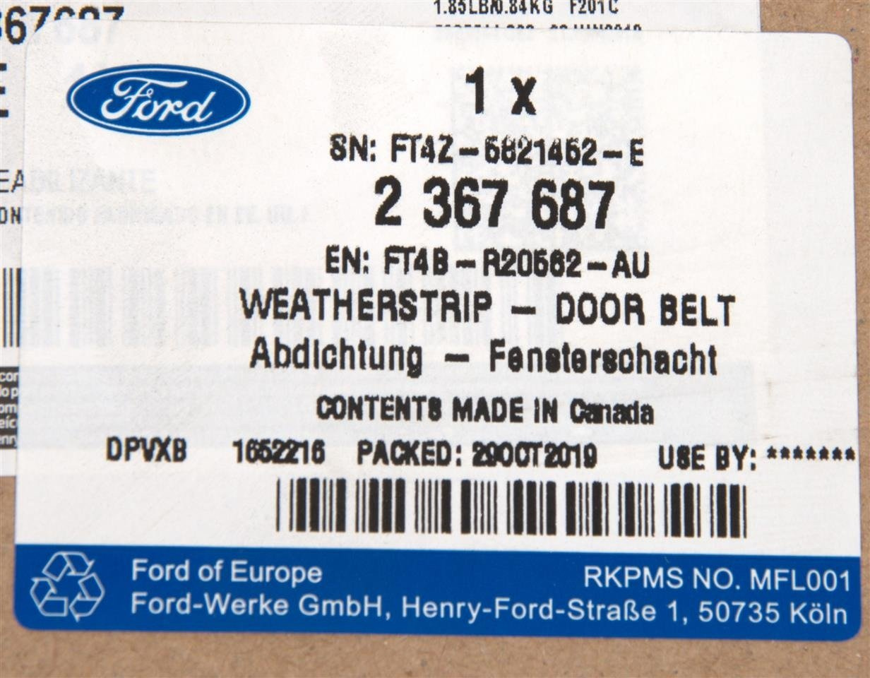 LISTWA PRZYSZYBOWA PRAWA DRZWI PRZÓD EDGE 15- 18- _ 2467377 _ FT4B-R20582-AU _ FT4Z-5821452-E