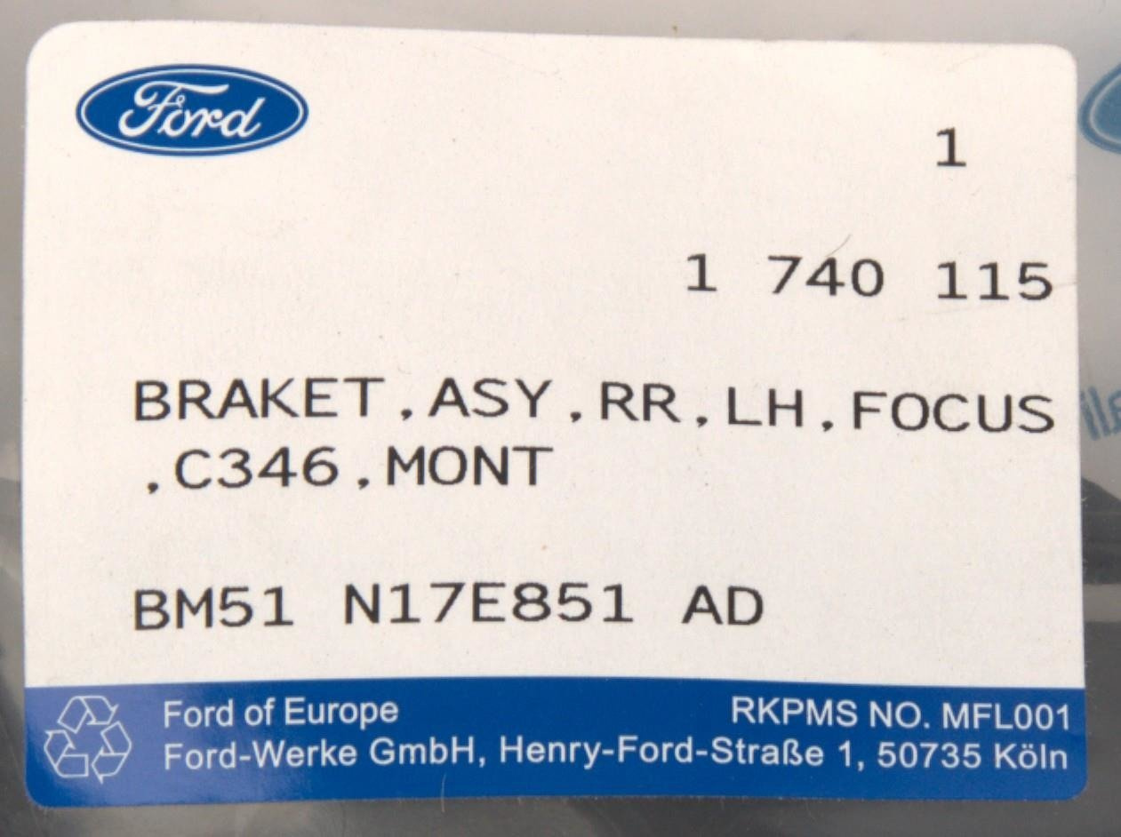 ŚLIZG LEWY ZDERZAKA TYŁ FOCUS MK3 2011- 14- KOMBI _ 1740115 _ BM51-N17E851-AD