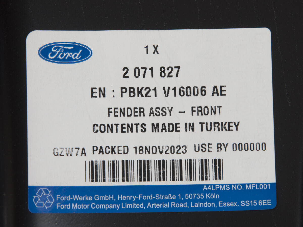 BŁOTNIK LEWY PRZÓD TRANSIT/TOURNEO CUSTOM 12-18 _ 2071827 _ PBK21-V16006-AE _ GTU_07