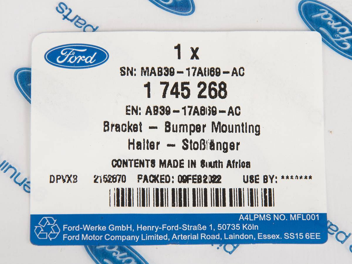 ŚLIZG PRAWY ZDERZAKA PRZÓD RANGER 12-15 FORD OE _ 1745268 _ AB39-17A869-AC