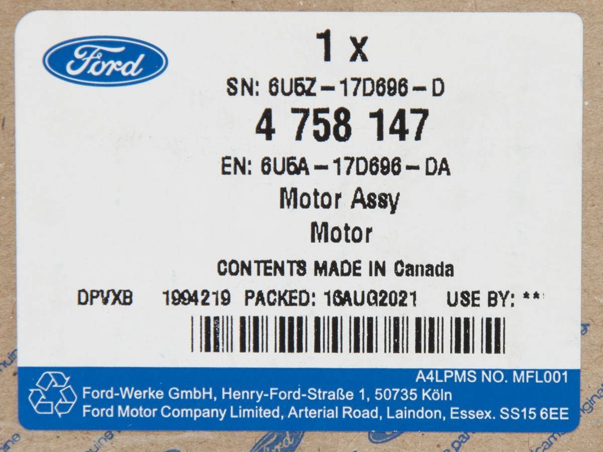 SILNIK LUSTERKA L/P ZEWNĘTRZNEGO MUSTANG EXPLORER _ 4758147 _ 6U5A-17D696-DA _ 6U5Z-17D696-D