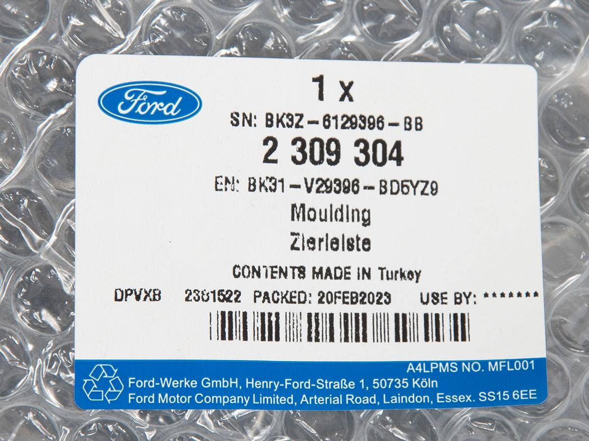 LISTWA PRAWA NADWOZIA TYŁ FORD TRANSIT 19-