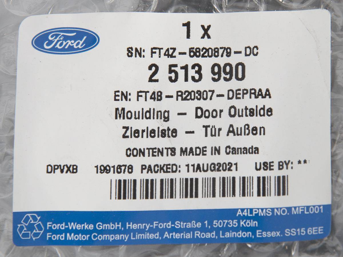 LISTWA LEWA DRZWI PRZÓD EDGE 15- 18- ST LINE _ 2513990 _ FT4B-R20307-DDPRAA _ FT4Z-5820879-DC