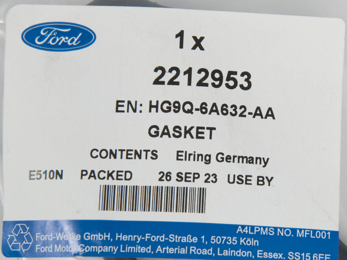 USZCZELKA ODMY TRANSIT 19- CUSTOM 19- 2,0 ECOBLUE _ 2212953 _ HG9Q-6A632-AA _ GTU_07