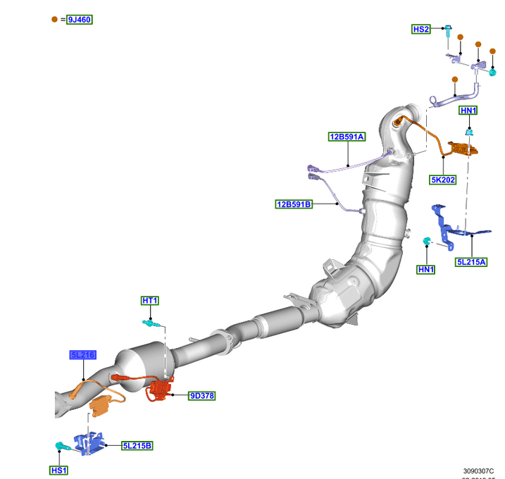 SONDA LAMBDA 2,0 ECOBLUE / 3,2 TDCI RANGER 19-21 _ 2331411_ JB3G-5L239-AB