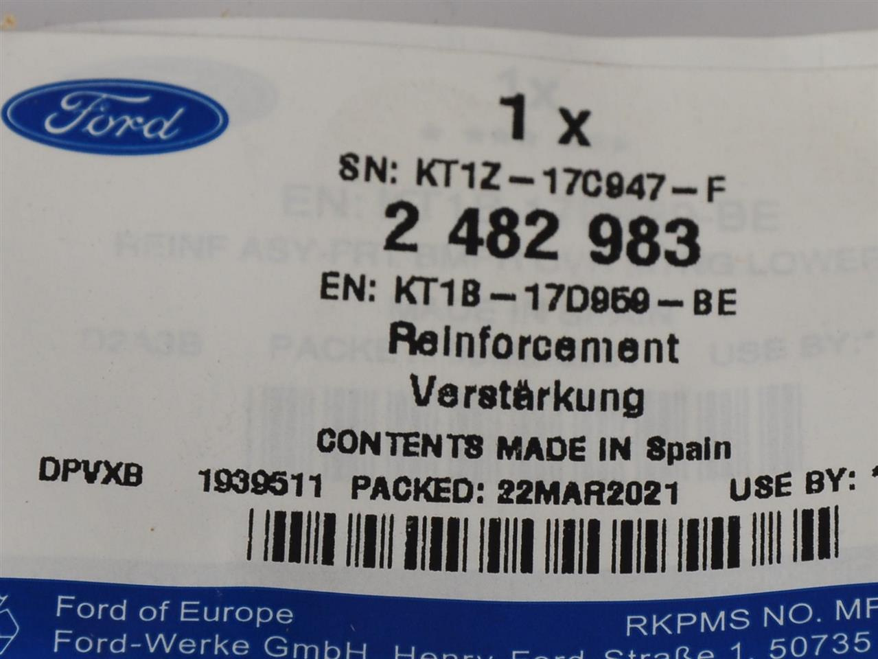 ŚLIZG LEWY ZDERZAKA PRZÓD TOURNEO CONNECT 18-