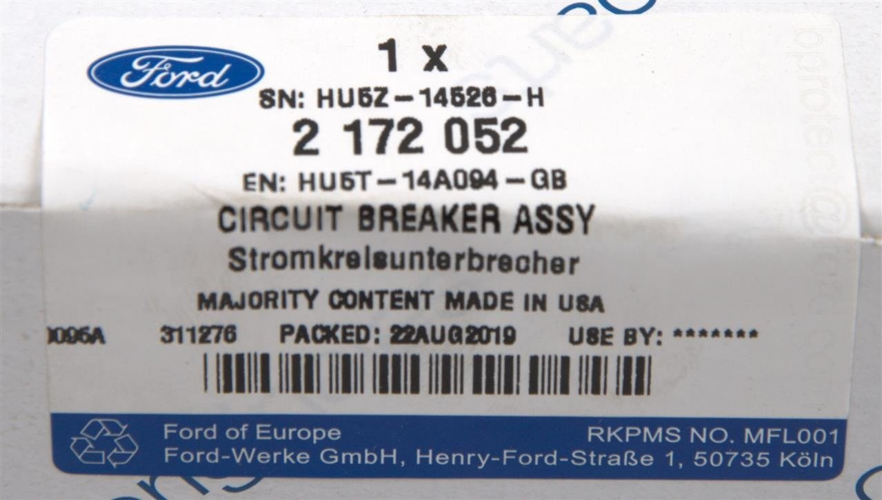 KLEMA + AKUMULATORA ECOSPORT 2017- _ 2172052 _ HU5T-14A094-GB _ HU5Z-14526-H