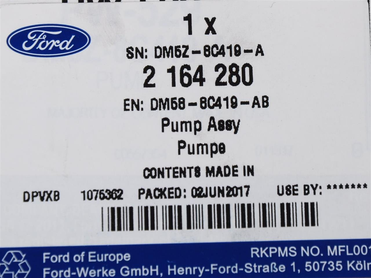 POMPA WODY NAGRZEWNICY C-MAX ENERGI HYBRYDA _ 2164280 _ DM58-8C419-AB _ DM5Z-8C419-A