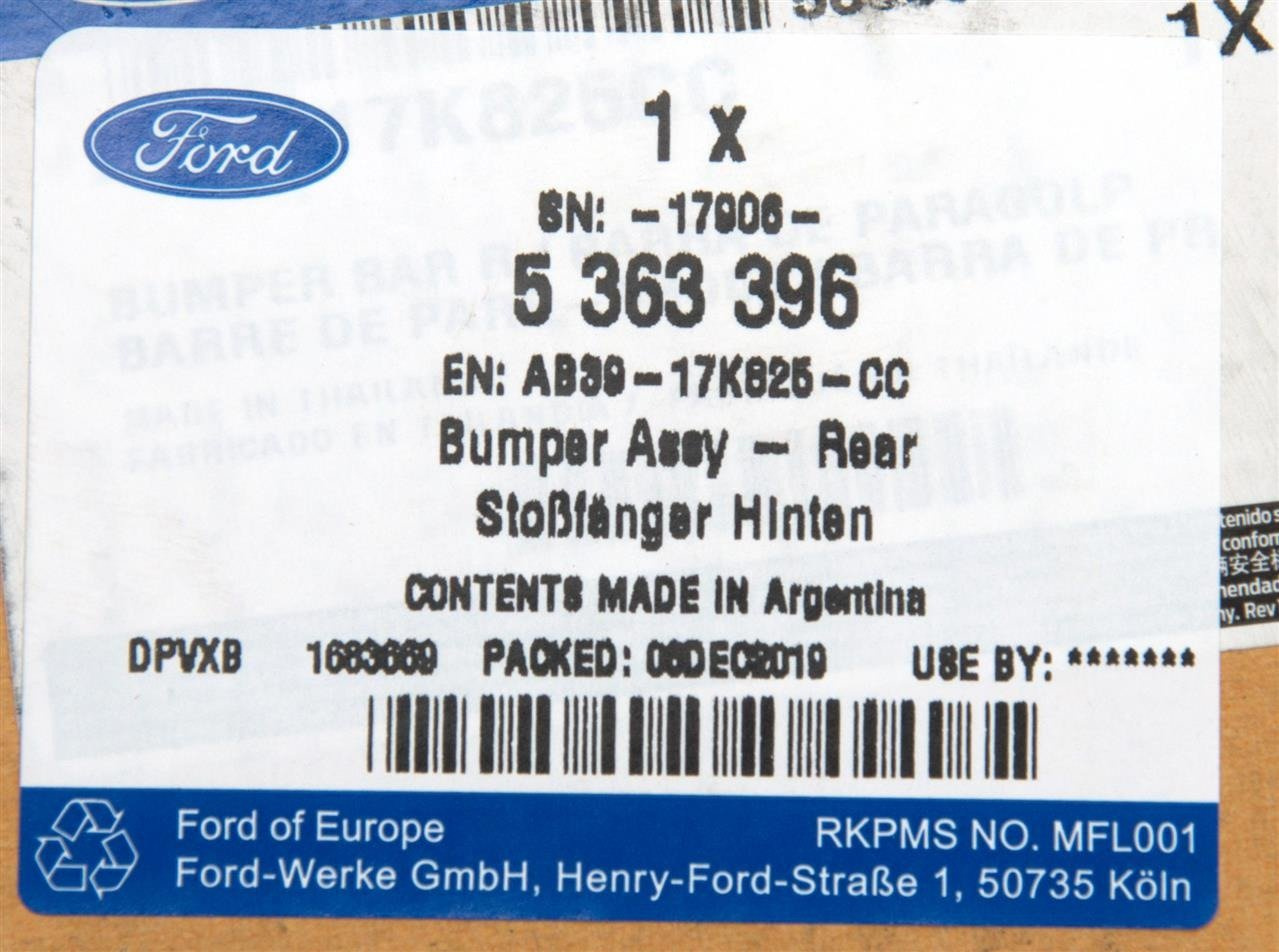 ZDERZAK LEWY TYŁ RANGER _ 5363396 _ AB39-17K825-CC _ GTU_07