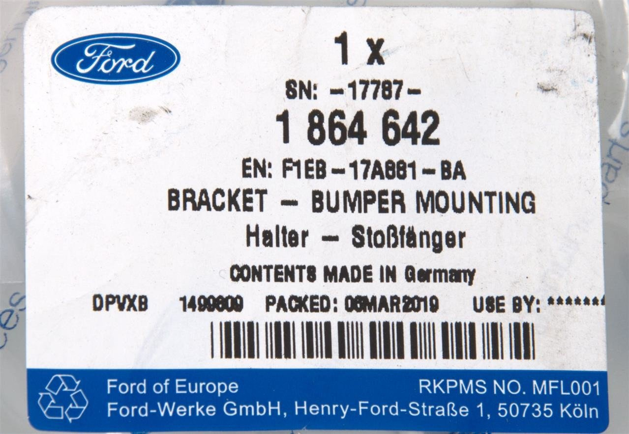 UCHWYT ZDERZAKA PRAWY TYŁ FOCUS 2014- _ 1864642 _ F1EB-17A881-BA _ F1EZ-17787-B