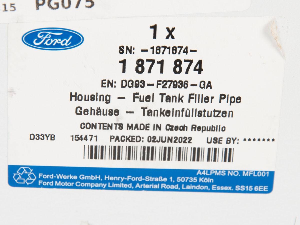 OBUDOWA WLEWU PALIWA MONDEO 14-22 _ 1871874 _ DG93-F27936-GA