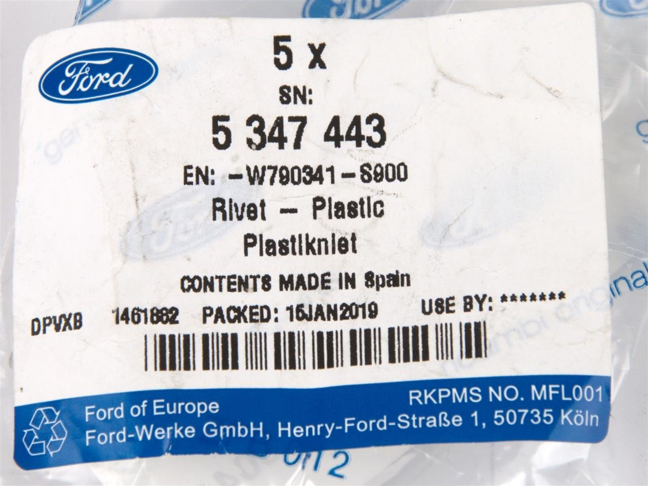 SPINKA KOŁEK LISTWY PROGOWEJ S-MAX / GALAXY 2015- _ 5347443 _ W790341-S900