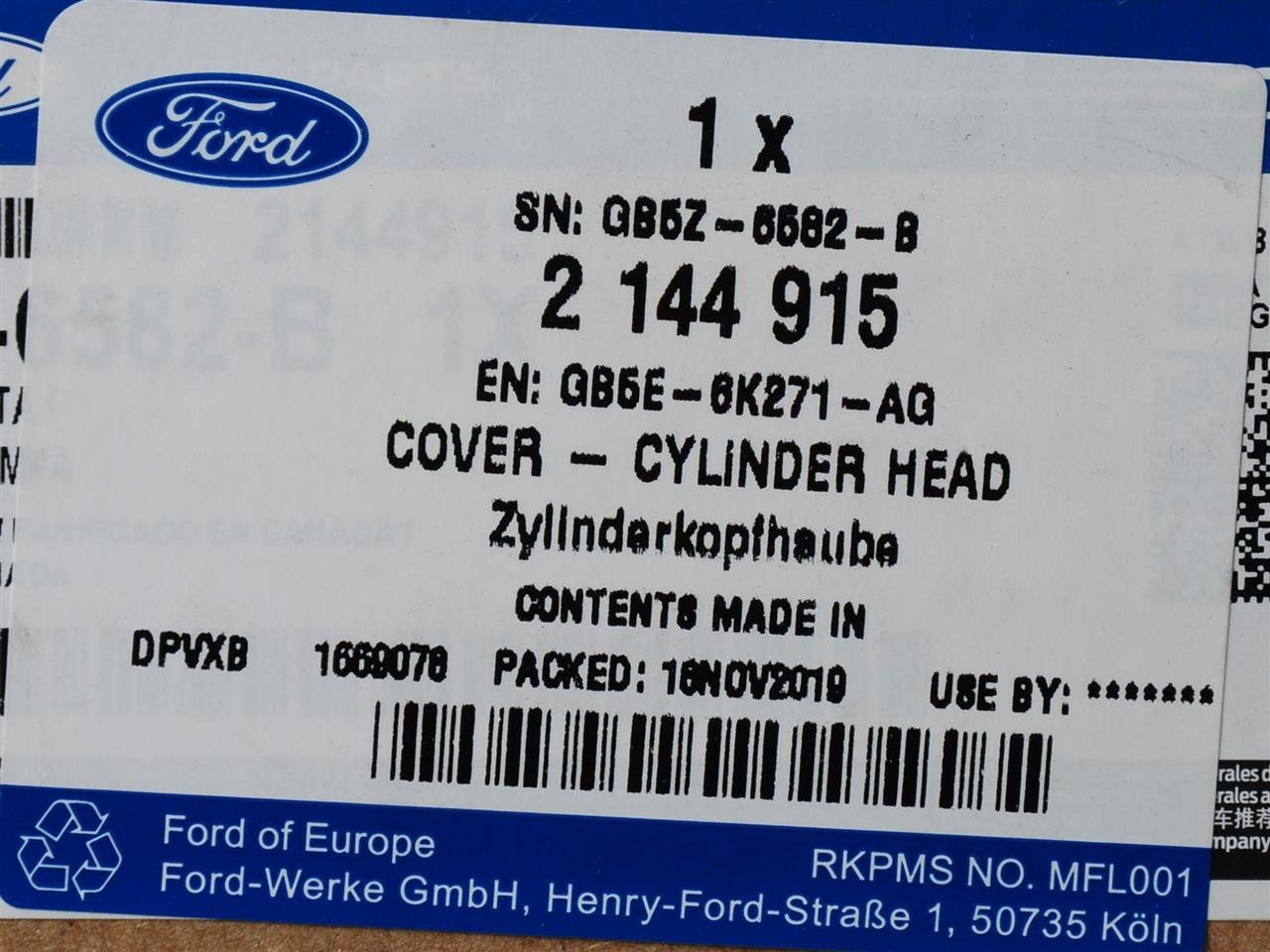 POKRYWA ZAWORÓW FORD MUSTANG 2,3 2015-17 / 17-