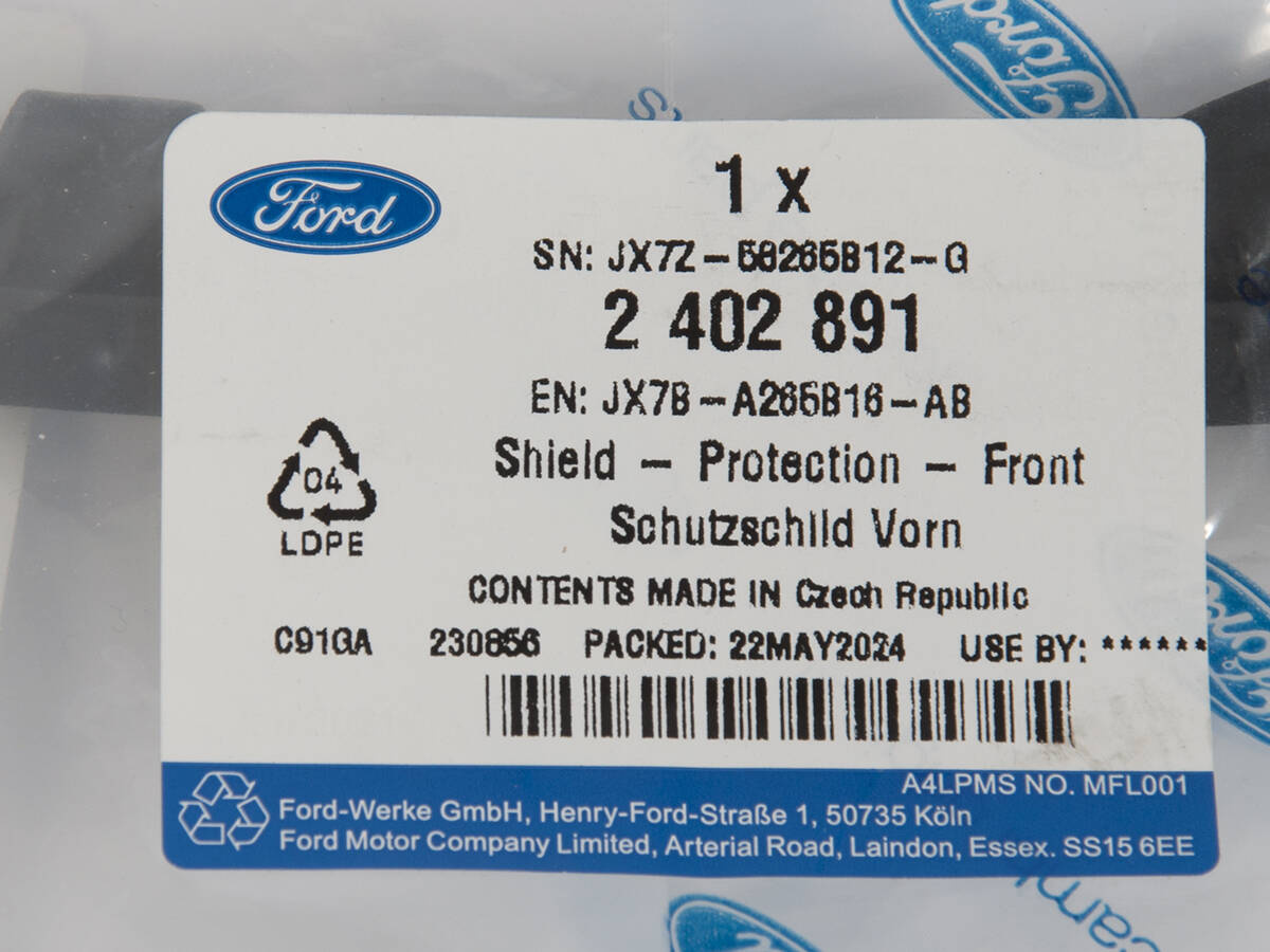 OSŁONA KRAWĘDZI DRZWI TYŁ PRAWA FORD FOCUS MK4 18- _ 2402891 _ JX7B-A265B16-AB