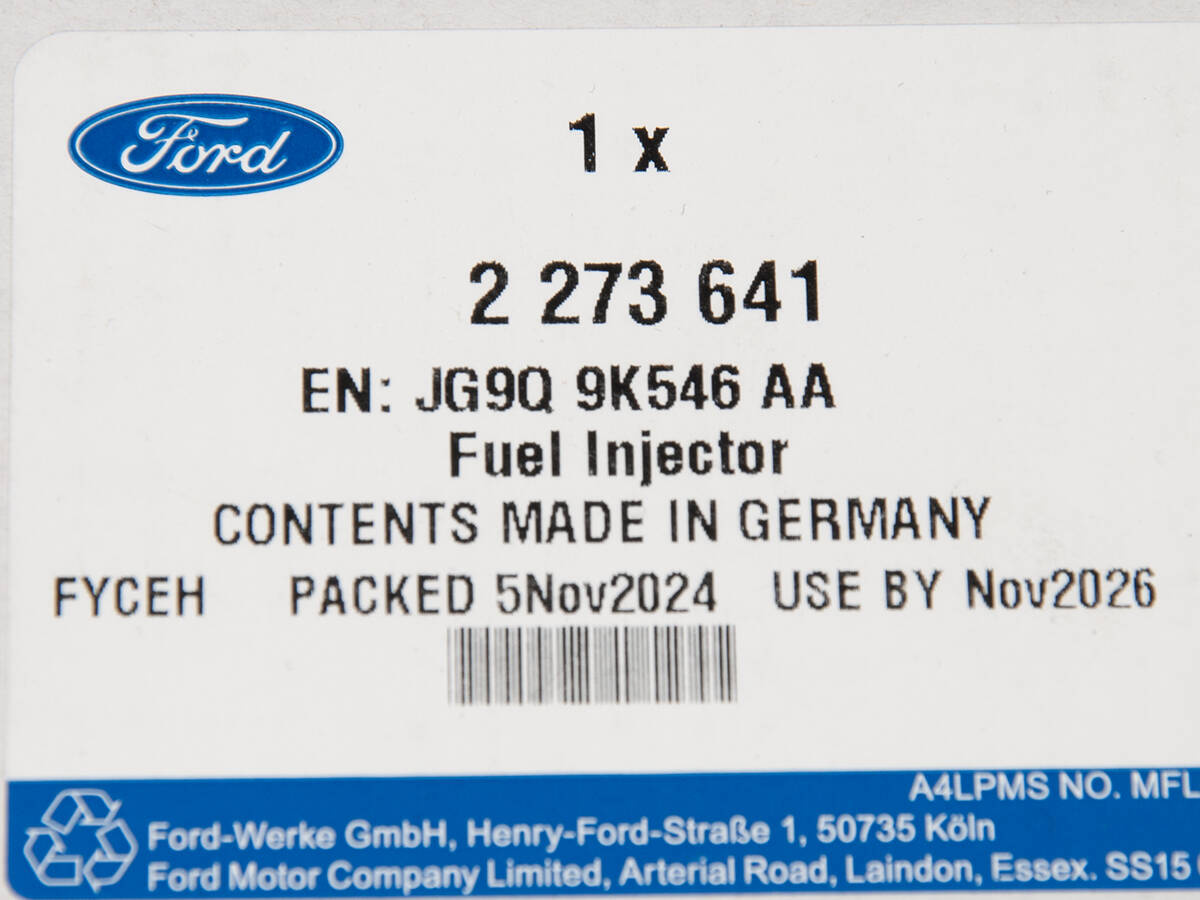 WTRYSKIWACZ PALIWA EDGE / S-MAX 18- 2.0 ECOBLUE OE _ 2273641 _ JG9Q-9K546-AA _ GTU_07