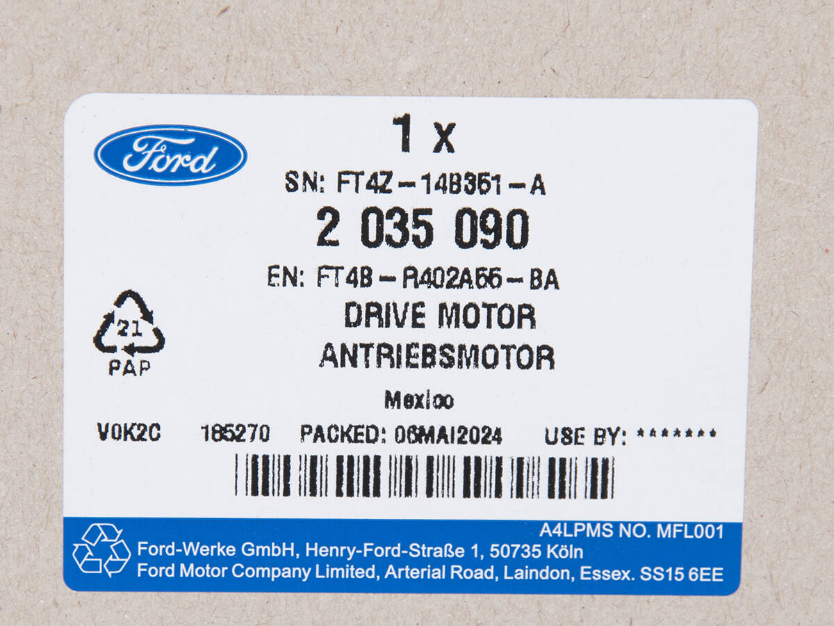 SIŁOWNIK LEWY KLAPY ELKTRYCZNEJ EDGE 15-18 OE _ 2035090 _ FT4B-R402A55-BA _ FT4Z-14B351-A