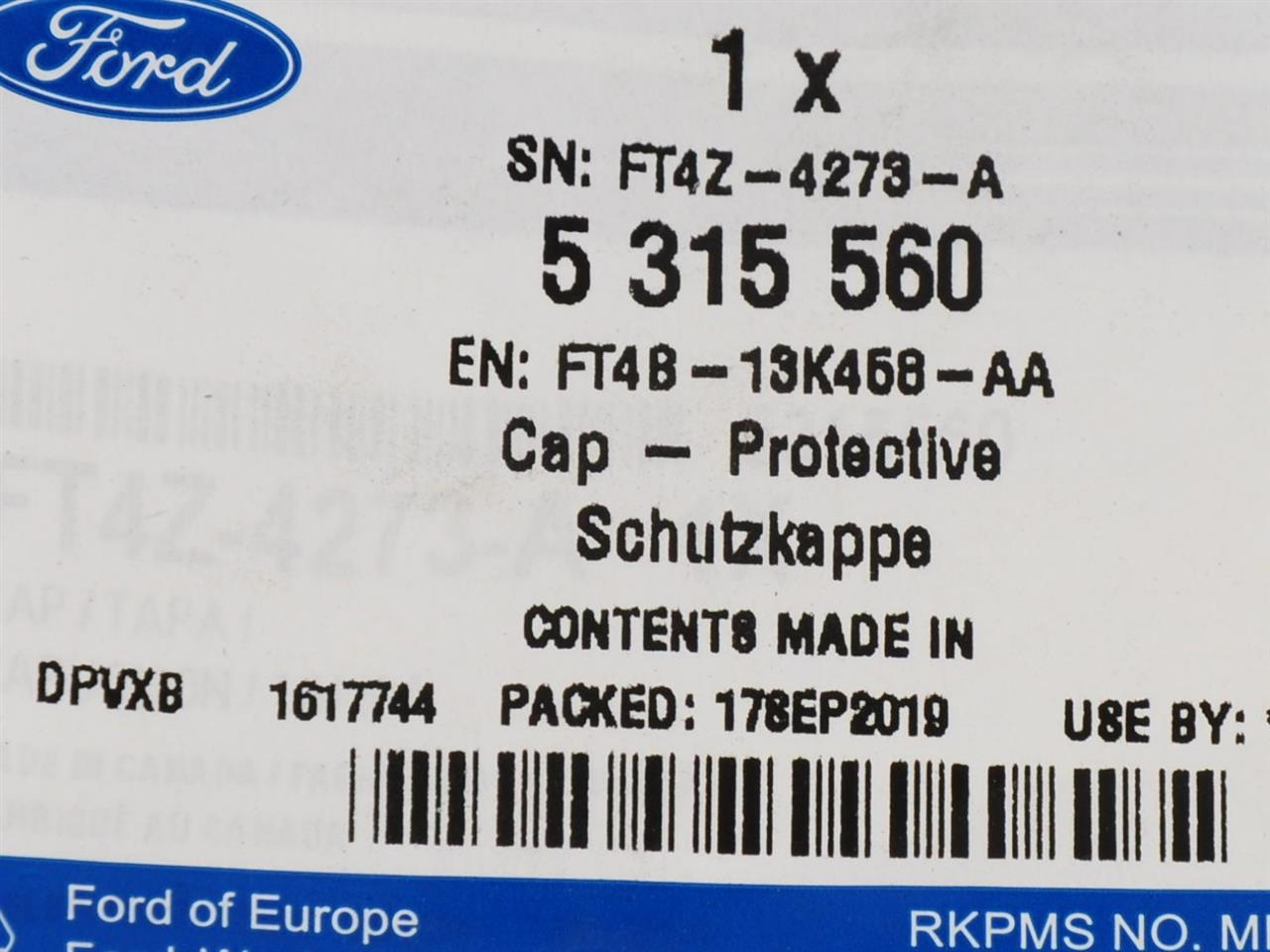 ZAŚLEPKA LAMPY PRAWEJ TYŁ EDGE 15-17 FORD OE _ 5315560 _ FT4B-13K458-AA _ FT4Z-4273-A