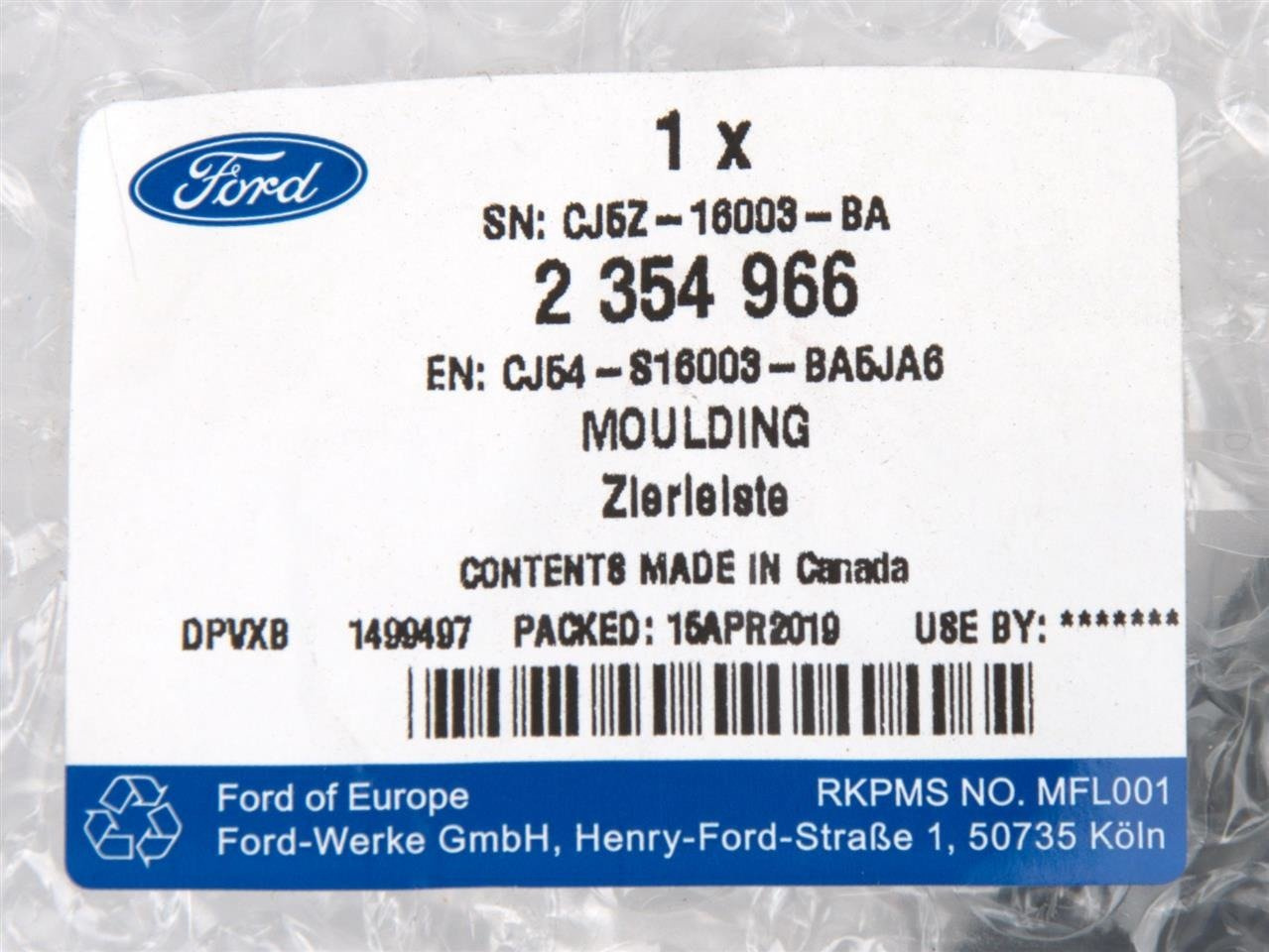 TRÓJKĄT LEWY LISTWA PRZY LUSTERKU KUGA MK2 2012- _ 2354966 _ CJ54-S16003-BA5JA6 _ CJ5Z-16003-BA _ GTU_07