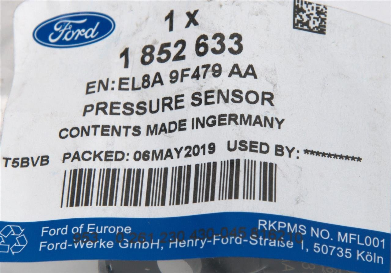 CZUJNIK CIŚNIENIA DOŁADOWANIA FORD ECOBOOST _ 1852633 _ BV61-9F479-AA _ BV6Z-9F479-A
