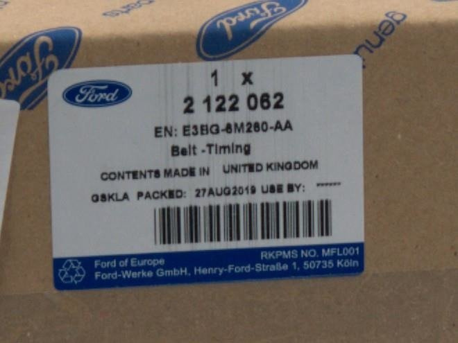 PASEK ROZRZĄDU 1.0 ECOBOOST ECOSPORT FOCUS FIESTA _ 2122062 _ E3BG-6M260-AA